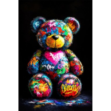 Teddybeer schilderij 